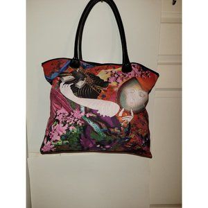 Woman's  Handbag Geisha Tote Shoppers  Mystery Woman Tote Multicolor